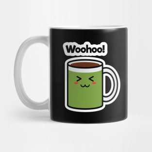 Woohoo! | Coffee | Charging | Low Battery | Cute Kawaii | Black Mug